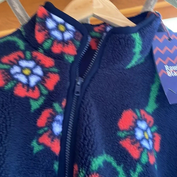 NWT Rowing Blazers for Target Men’s Rose print fleece zip up jacket in a XXL. - Picture 3 of 13